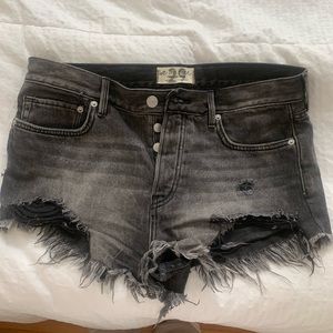Free People Cutoff Jean Shorts